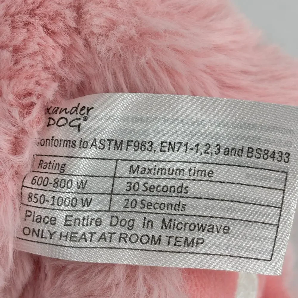Xander Dog Plush Lavender Life Puppy‎ Pink Floppy Aromatherapy Microwavable 13